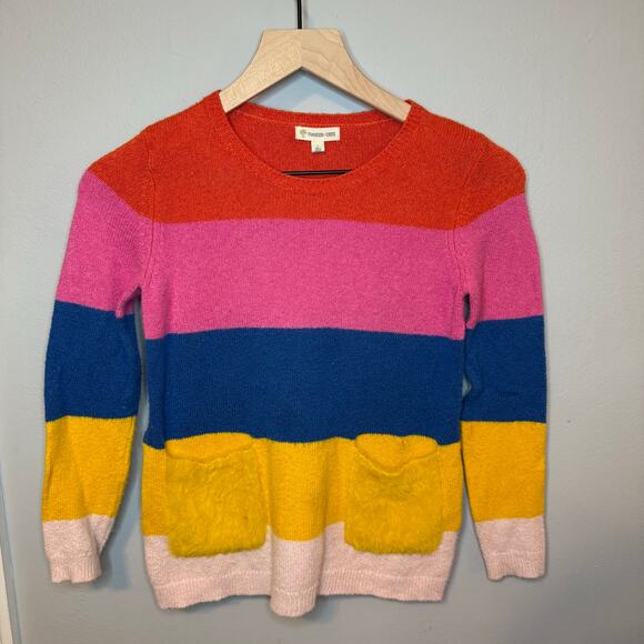 Tucker + Tate girls color block sweater with pockets size 7 - Picture 1 of 3